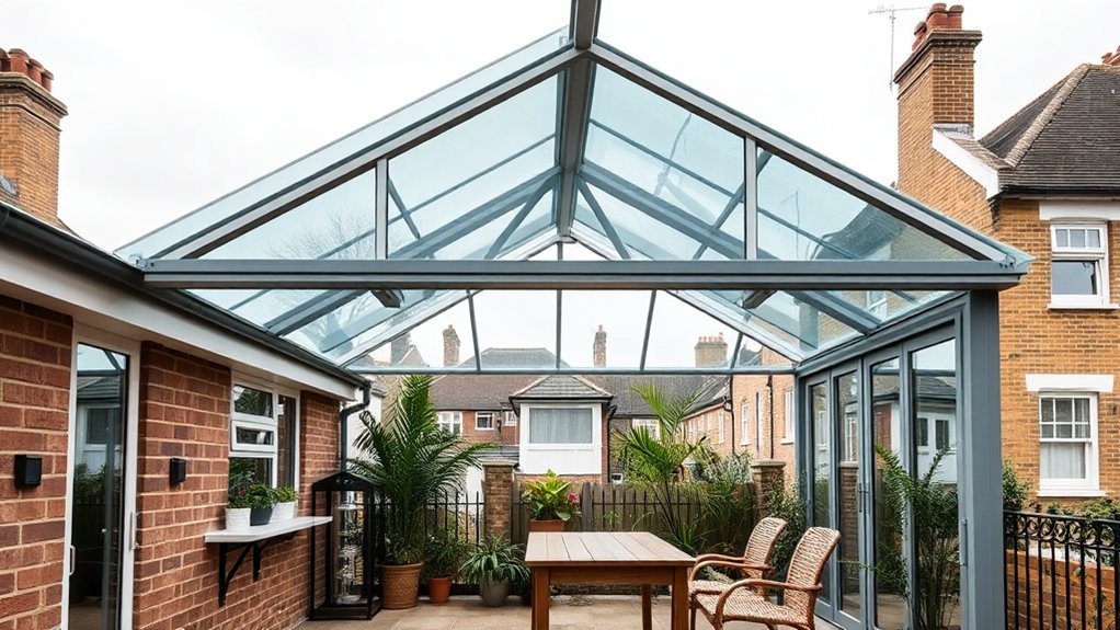 Lean-To Glazing Swiss Cottage