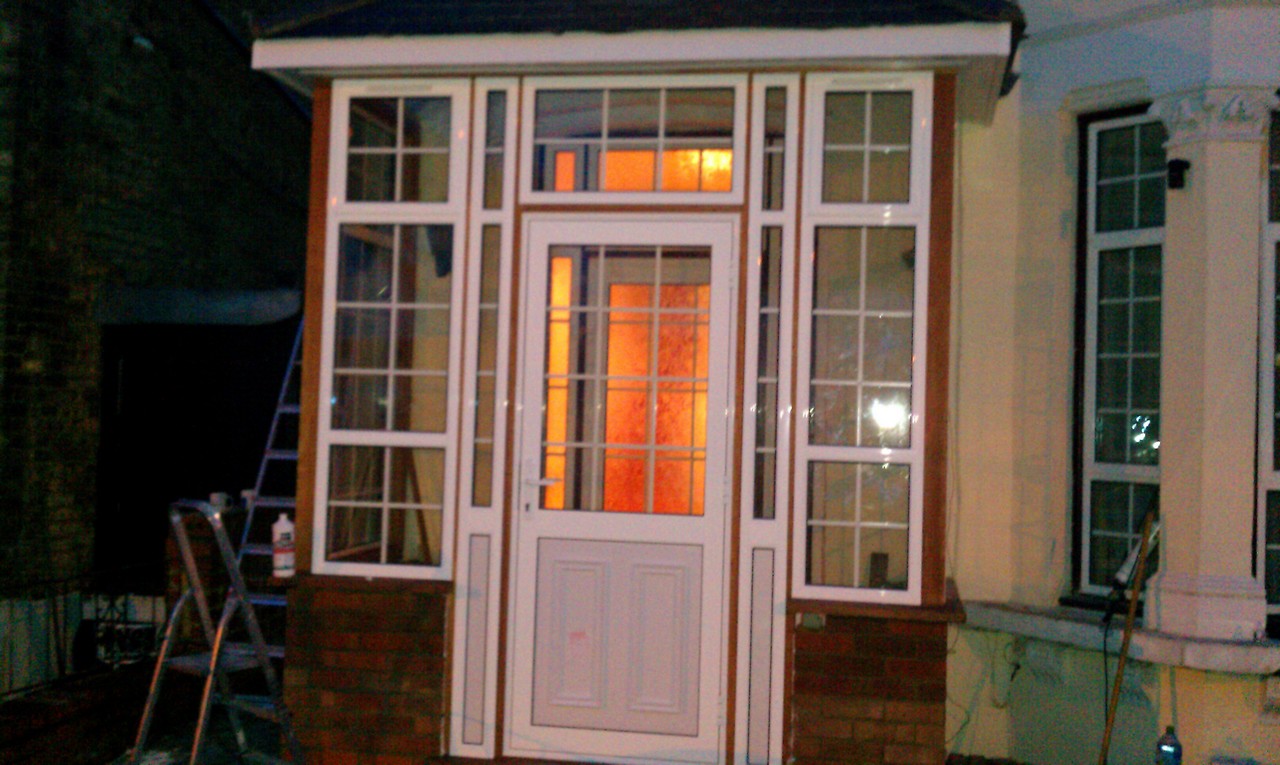 uPVC porch with Georgian bar glazing installed in Swiss Cottage
